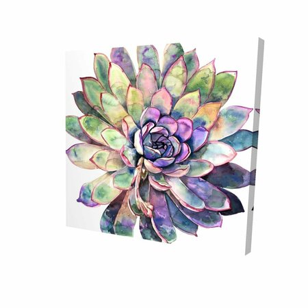 FONDO 12 x 12 in. Multicolored Succulent-Print on Canvas FO2790520